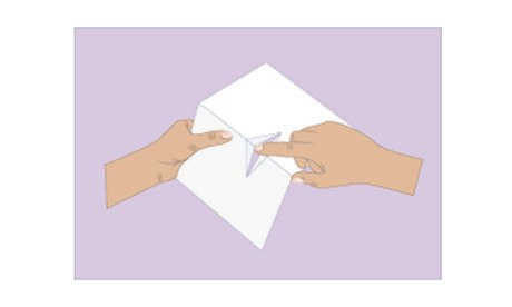 Pop-up monster card, step four