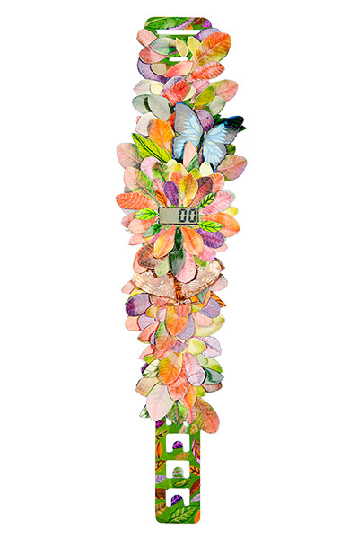 Paper watch project: Watch illustrated by Sarah Underwood