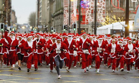 Santa Dash in Glasgow