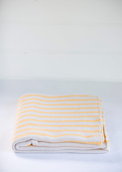 Simple things gallery: Yellow stripe blanket