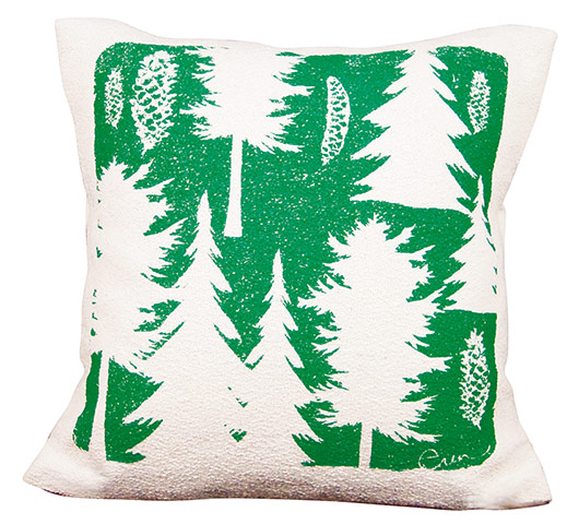 Simple Things homewares: Pine tree cushion