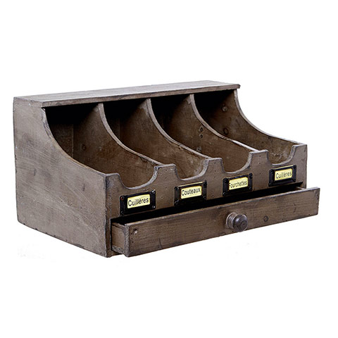 Simple Things homewares: Wooden cutlery box