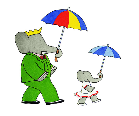Babar the Elephant: Babar and umbrellas