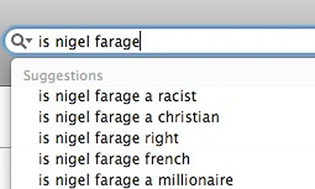 Google search: Is Nigel Farage … 