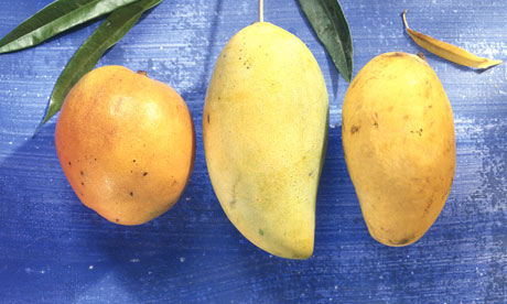 three mangoes