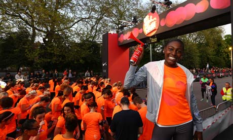 Perri Shakes Drayton  at the We Own The Night - Nike 10k