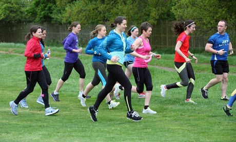 The Write This Run bloggers take a break from talking about running to go for a run ...