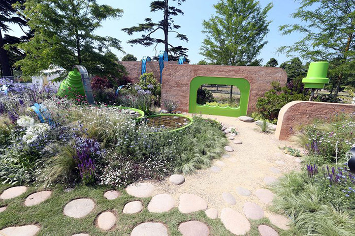 Hampton Court 2013: The Ecover Garden design by Matthew Childs at the Hampton Court flower show
