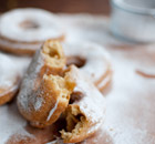 Dan Lepard's quick and tasty ring doughnuts with creme fresh