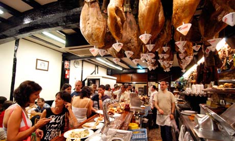 A bar in San Sebastian, Spain