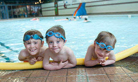Part to play … young swimmers at Cally pool, Caledonian Road, London.