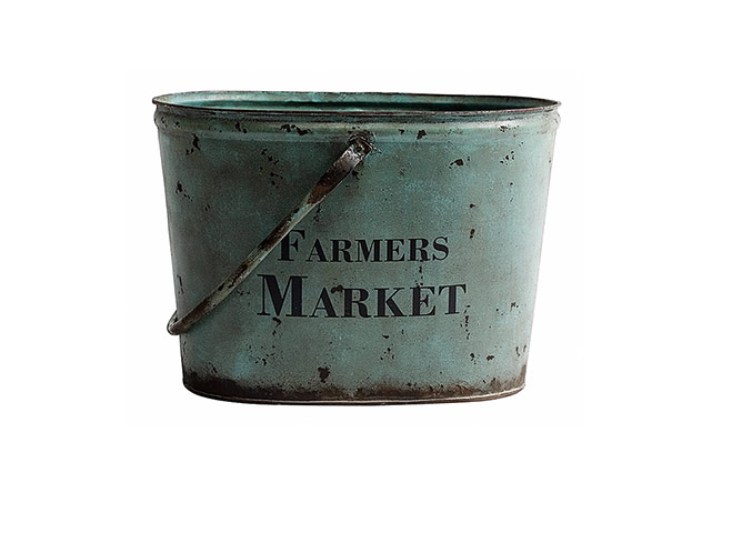 Simple things homewares: Iron storage bucket 