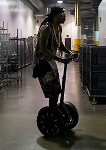 2 Chainz on his Segway