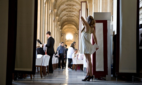 Cafe Marly at the Louvre in Paris
