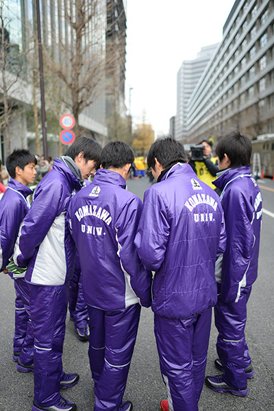 Hakone ekiden: Runners from the Komazawa team