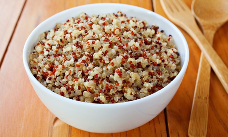 Red, white and black quinoa