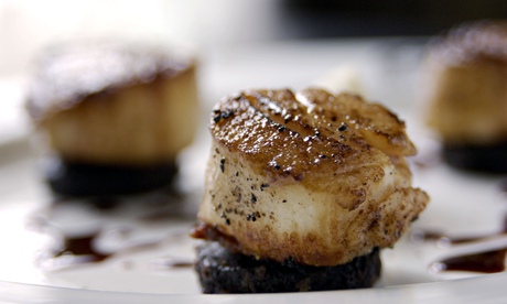 Scallops and black pudding