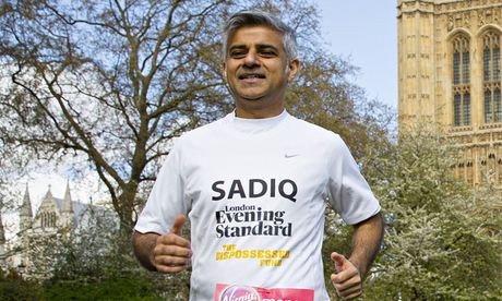 Sadiq Khan running