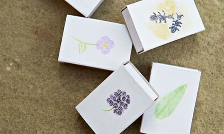Matchboxes are perfect containers for a miniature treasure hunt