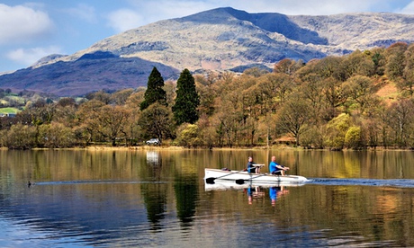 Beautiful scenery for running (or canoeing) at Coniston Water