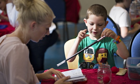 A child at Breathe Magic