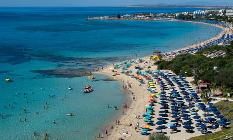 Agia Napa Beach, Ayia Napa, Cyprus.  