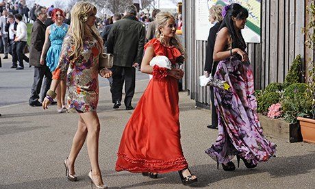 Aintree racing - women in posh frocks