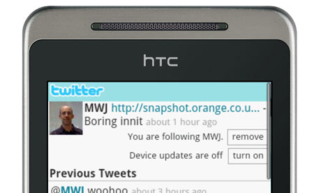 Orange plans to integrate Twitter into its phones' social media functions