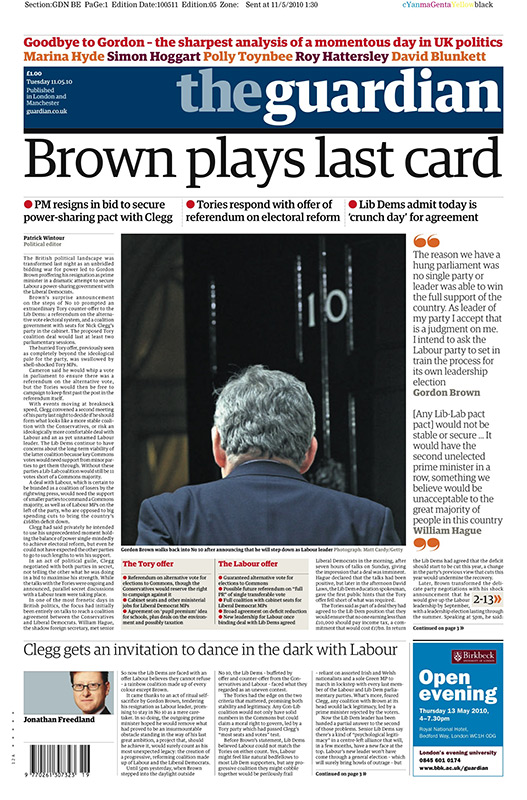 1105 front pages: 03 The Guardian