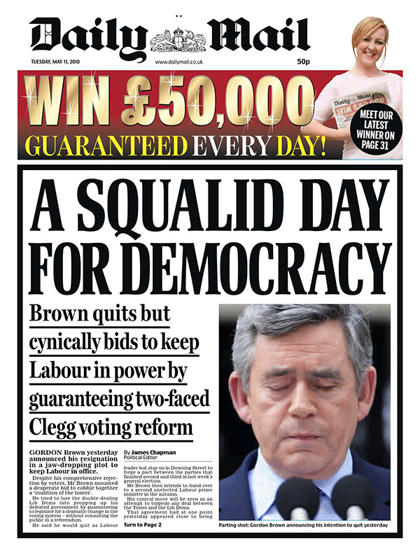 1105 front pages: 04 Daily Mail