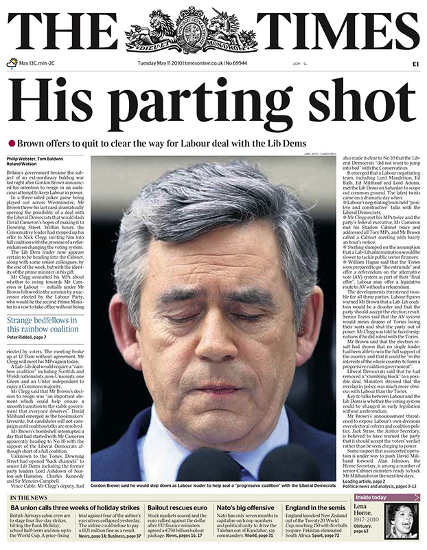 1105 front pages: 05 The Times