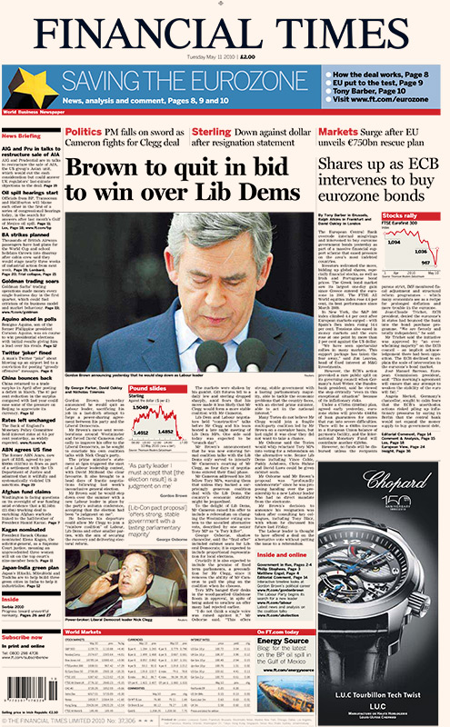 1105 front pages: 07 FT