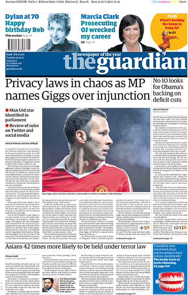 frontpagesgiggs: The Guardian Ryan Giggs