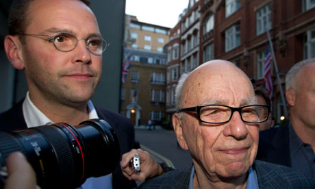 Rupert Murdoch and James Murdoch