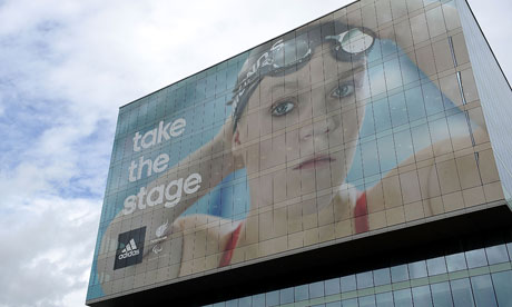 Adidas Paralympic Billboard at Stratford