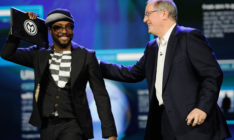Paul Otellini and  Will.i.am 