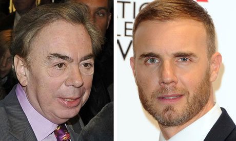 Andrew Lloyd Webber and Gary Barlow