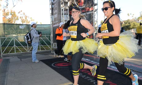 Bees at the finishing line