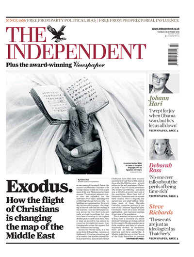 The Independent redesign: The Independent front page