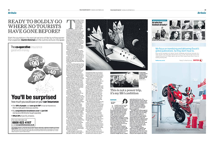 The Independent redesign: The Independent p18-19
