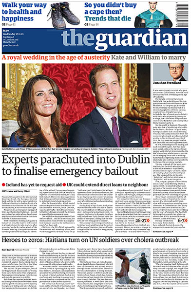 Royal front pages: Guardian