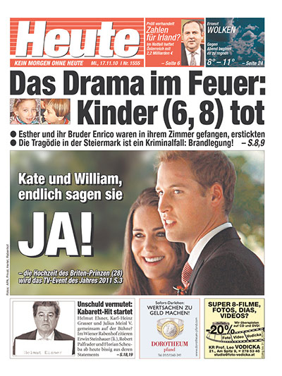 Kate and William press: Heute