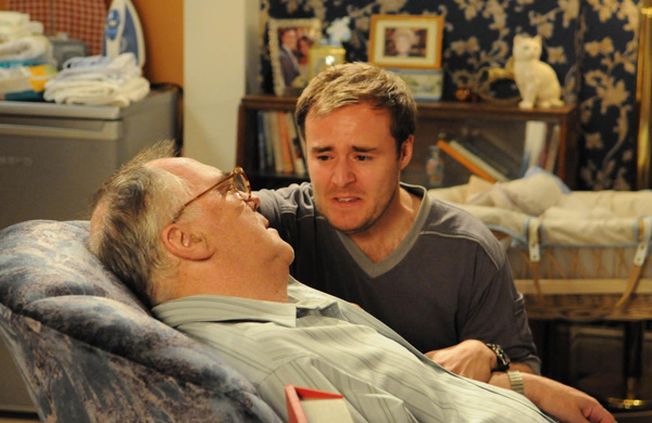 Tyrone finds Jack sitting in his armchair