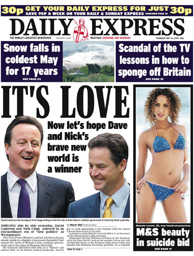 1311 front pages: 09 Express