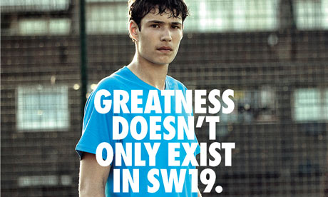 Nike Find Greatness Billboard Wimbledon
