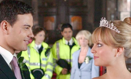 Coronation Street: wedding of Sarah Platt and Jason Grimshaw