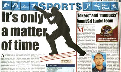 Sri Lankan paper joins cricket rights row | Media | guardian. Sri Lankan paper joins cricket rights row | Media | guardian.