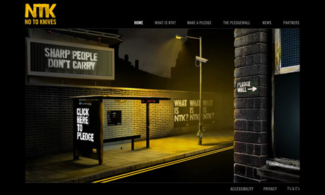 Royal Armouries 'No To Knives' website