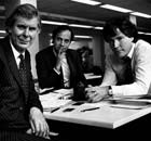 Founders of the Independent newspapers, from left, Andreas Whittam Smith, Steven Glover and Matthew Symonds