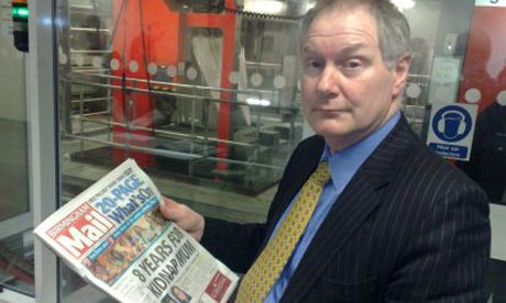 Roy Greenslade at the Fort Dunlop offices of the Birmingham Post